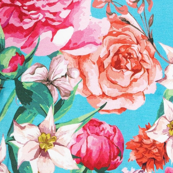 Johnny Was Pink Rose Relaxed Bamboo Floral Tee New Size 2X - Picture 4 of 11